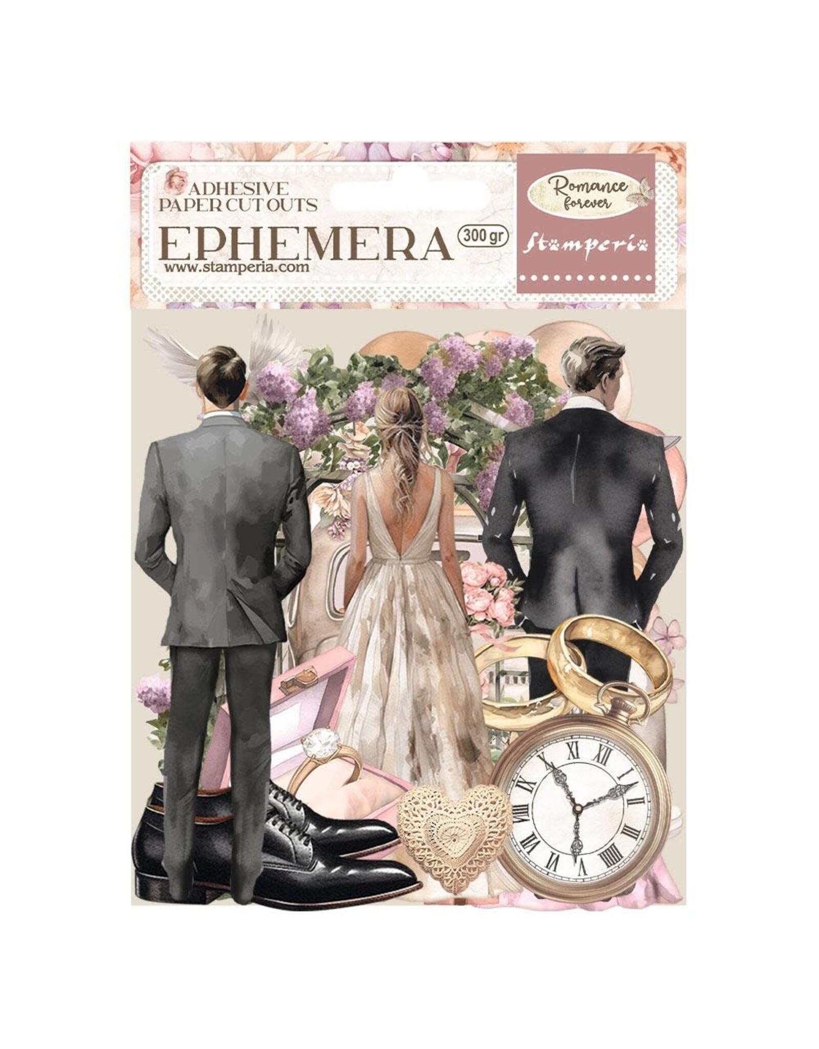 STAMPERIA STAMPERIA ROMANCE FOREVER CEREMONY EDITION ADHESIVE PAPER CUT OUTS