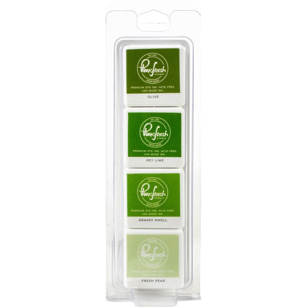 PINKFRESH PINKFRESH STUDIO OVER THE HILLS PREMIUM DYE CUBE INK PADS 4/PK