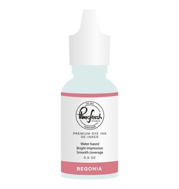 PINKFRESH PINKFRESH STUDIO BEGONIA PREMIUM DYE INK RE-INKER 0.5oz