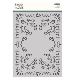 SIMPLE STORIES SIMPLE STORIES REMEMBER DOILY 6x8 STENCIL