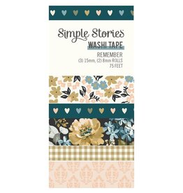 SIMPLE STORIES SIMPLE STORIES REMEMBER WASHI TAPE 5/PK