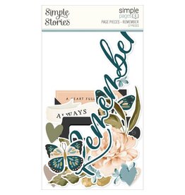 SIMPLE STORIES SIMPLE STORIES SIMPLE PAGES REMEMBER PAGE PIECES 17/PK