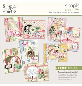 SIMPLE STORIES SIMPLE STORIES SIMPLE CARDS SIMPLE VINTAGE SPRING GARDEN CARD KIT