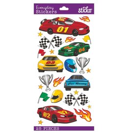 AMERICAN CRAFTS AMERICAN CRAFTS STICKO RACE CAR THEMED STICKERS