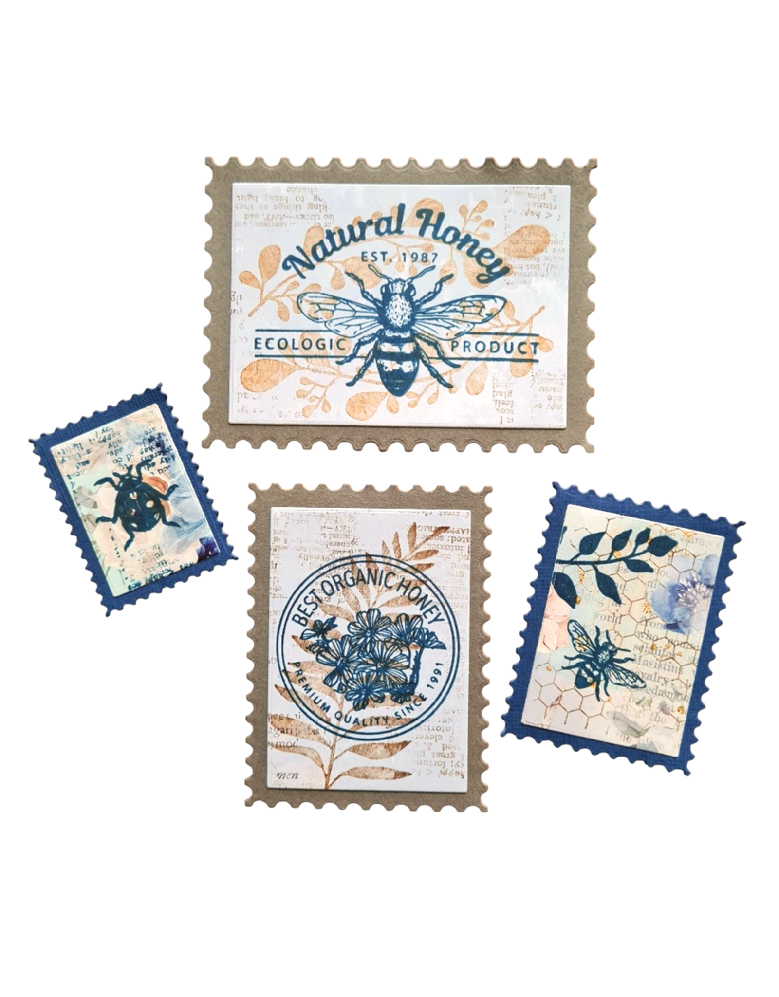 ELIZABETH CRAFT DESIGNS ELIZABETH CRAFT DESIGNS EVERYDAY ELEMENTS BY ANNETTE GREEN POSTAGE STAMPS DIE SET
