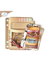 ELIZABETH CRAFT DESIGNS ELIZABETH CRAFT DESIGNS PLANNER ESSENTIALS CRAYONS WITH JOURNALING CARDS CLEAR STAMP SET