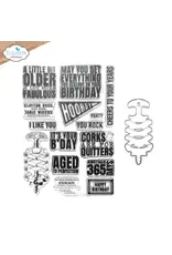 ELIZABETH CRAFT DESIGNS ELIZABETH CRAFT DESIGNS CELEBRATIONS CLEAR STAMP AND DIE SET