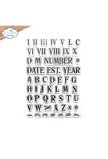 ELIZABETH CRAFT DESIGNS ELIZABETH CRAFT DESIGNS ROMAN NUMERALS WITH ALPHA CLEAR STAMP SET