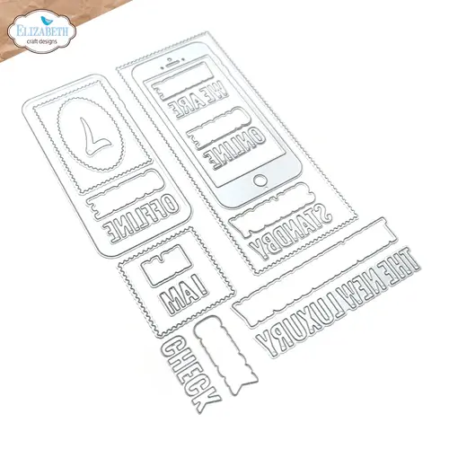 ELIZABETH CRAFT DESIGNS ELIZABETH CRAFT DESIGNS SIDEKICK PLANNER ESSENTIALS POSTAGE STAMPS FILLERS 2 DIE SET
