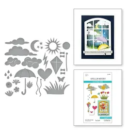 SPELLBINDERS SPELLBINDERS TINA SMITH WINDOWS WITH A VIEW COLLECTION UP IN THE AIR VIEW DIE SET