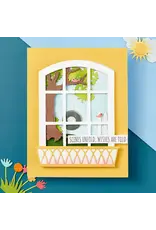 SPELLBINDERS SPELLBINDERS TINA SMITH WINDOWS WITH A VIEW COLLECTION SENDING SUNSHINE SENTIMENTS CLEAR STAMP SET