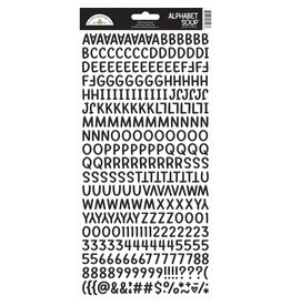 DOODLEBUG DESIGNS DOODLEBUG DESIGN BEETLE BLACK ALPHABET SOUP 6x13 PUFFY STICKERS