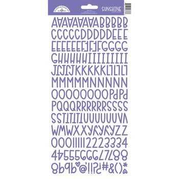 DOODLEBUG DESIGN DOODLEBUG DESIGN SUNSHINE LILAC ALPHA 6x13 CARDSTOCK STICKERS