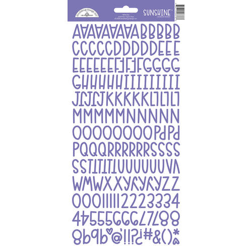 DOODLEBUG DESIGN DOODLEBUG DESIGN SUNSHINE LILAC ALPHA 6x13 CARDSTOCK STICKERS