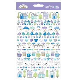 DOODLEBUG DESIGNS DOODLEBUG DESIGN SNOW MUCH FUN PUFFY ICONS STICKERS