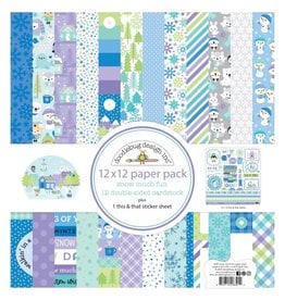 DOODLEBUG DESIGN DOODLEBUG DESIGN SNOW MUCH FUN 12X12 PAPER PACK