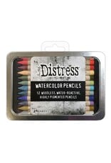 RANGER TIM HOLTZ DISTRESS WATERCOLOR PENCILS SET #6 12/PK