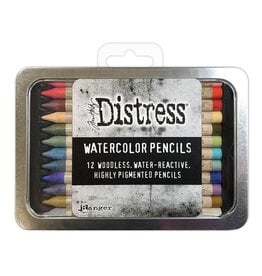 RANGER TIM HOLTZ DISTRESS WATERCOLOR PENCILS SET #6 12/PK