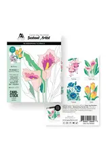 ALTENEW ALTENEW ARTISTRY COLOR-BY-NUMBER INSTANT ARTIST BLOSSOMING FLORALS 12 SHEETS