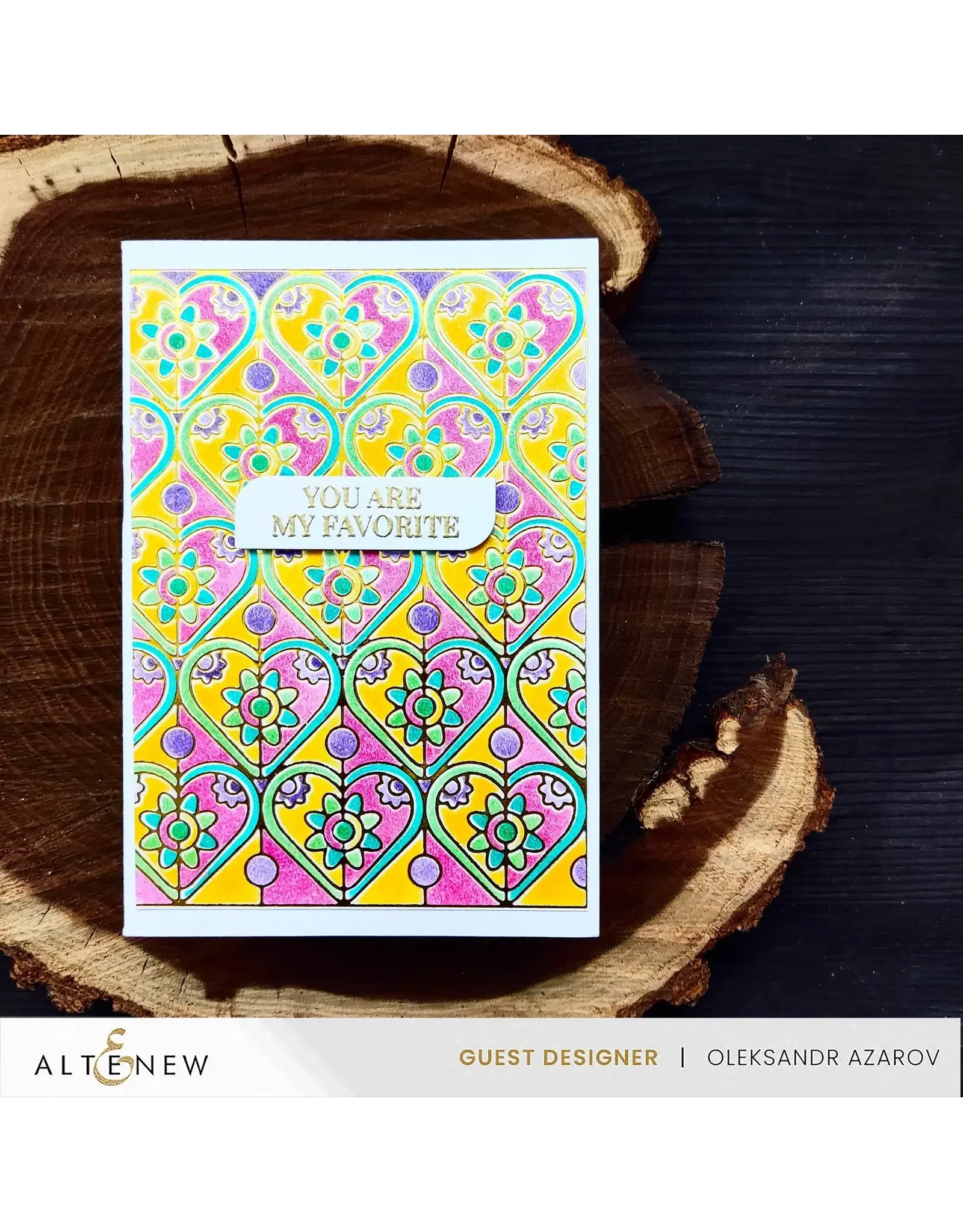 ALTENEW ALTENEW ONE-GO: LOVING SENTIMENTS CLEAR STAMP AND DIE SET