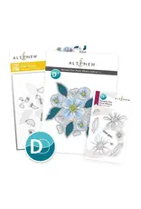 ALTENEW ALTENEW DYNAMIC DUO: FLORAL WHIMSY OUTLINE CLEAR STAMP STENCIL AND ADD-ON DIE  BUNDLE