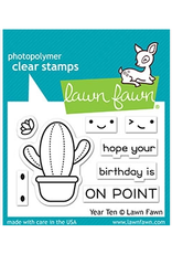 LAWN FAWN LAWN FAWN YEAR TEN CLEAR STAMP AND DIE SET