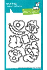 LAWN FAWN LAWN FAWN SCENT WITH LOVE CLEAR STAMP AND DIE SET