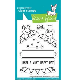 LAWN FAWN LAWN FAWN FANGTASTIC FRIENDS ADD-ON CLEAR STAMP AND DIE SET