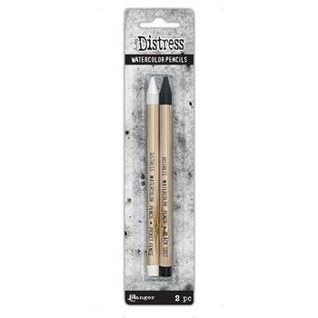 RANGER TIM HOLTZ DISTRESS WATERCOLOR PENCIL PICKET FENCE & BLACK SOOT