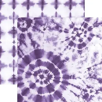 PAPER HOUSE PRODUCTIONS PAPER HOUSE PURPLE WATERCOLOR TIE-DYE 12x12 CARDSTOCK