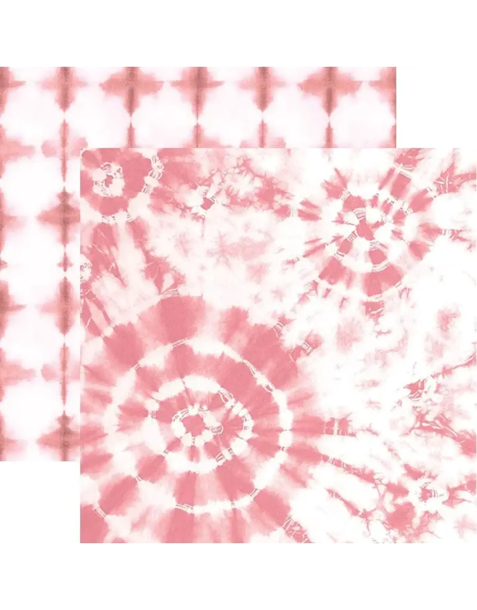 PAPER HOUSE PRODUCTIONS PAPER HOUSE PINK WATERCOLOR TIE-DYE 12x12 CARDSTOCK