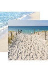 PAPER HOUSE PRODUCTIONS PAPER HOUSE FOOTPRINTS IN THE SAND 12x12 CARDSTOCK