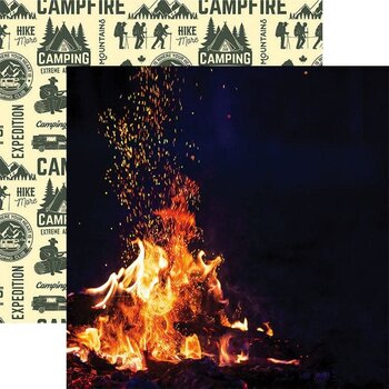 PAPER HOUSE PRODUCTIONS PAPER HOUSE CAMPFIRE 12x12 CARDSTOCK
