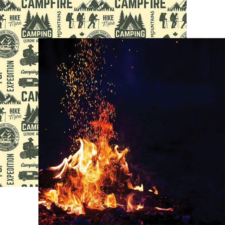 PAPER HOUSE PRODUCTIONS PAPER HOUSE CAMPFIRE 12x12 CARDSTOCK