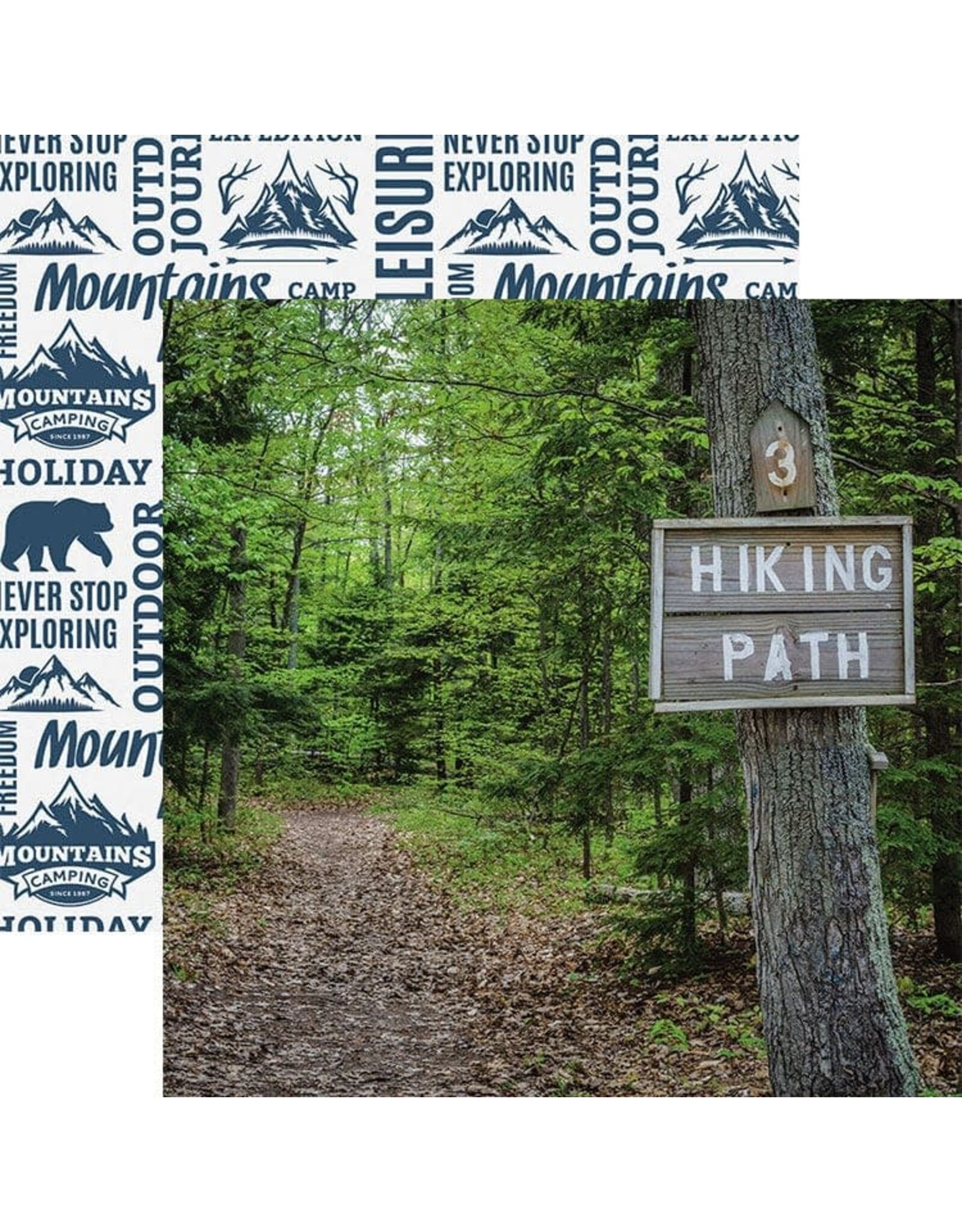 PAPER HOUSE PRODUCTIONS PAPER HOUSE HIKING PATH 12x12 CARDSTOCK