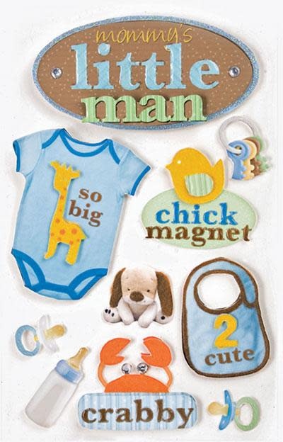 PAPER HOUSE PRODUCTIONS PAPER HOUSE LITTLE MAN 3D STICKERS