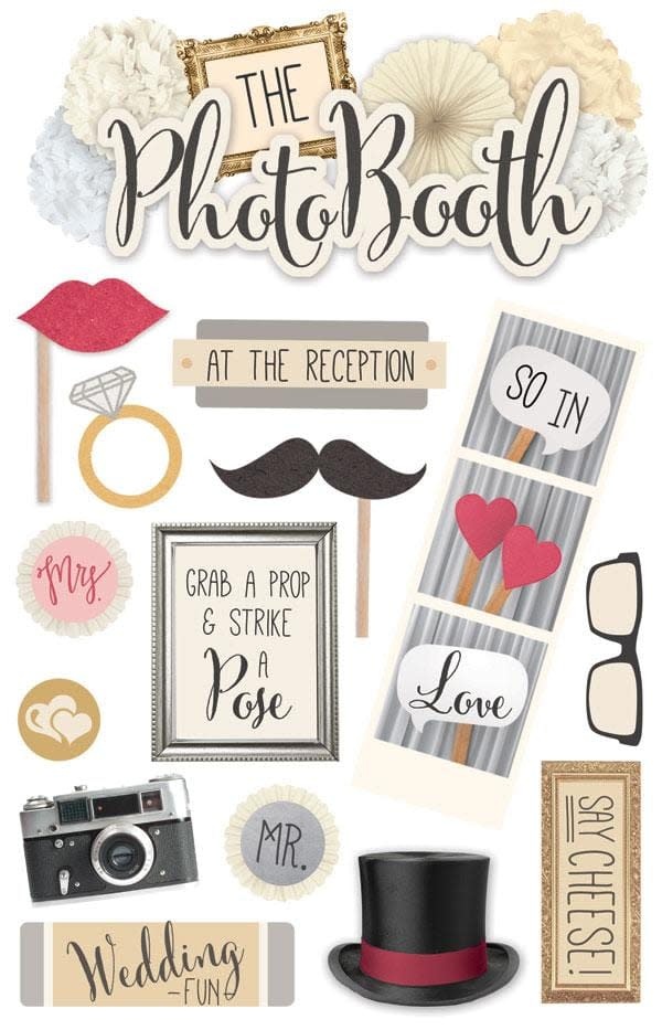 PAPER HOUSE PRODUCTIONS PAPER HOUSE PHOTOBOOTH 3D STICKERS