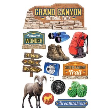 PAPER HOUSE PRODUCTIONS PAPER HOUSE GRAND CANYON 3D STICKERS
