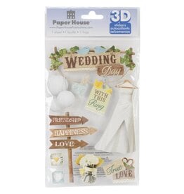 PAPER HOUSE PRODUCTIONS PAPER HOUSE WEDDING DAY 3D STICKERS