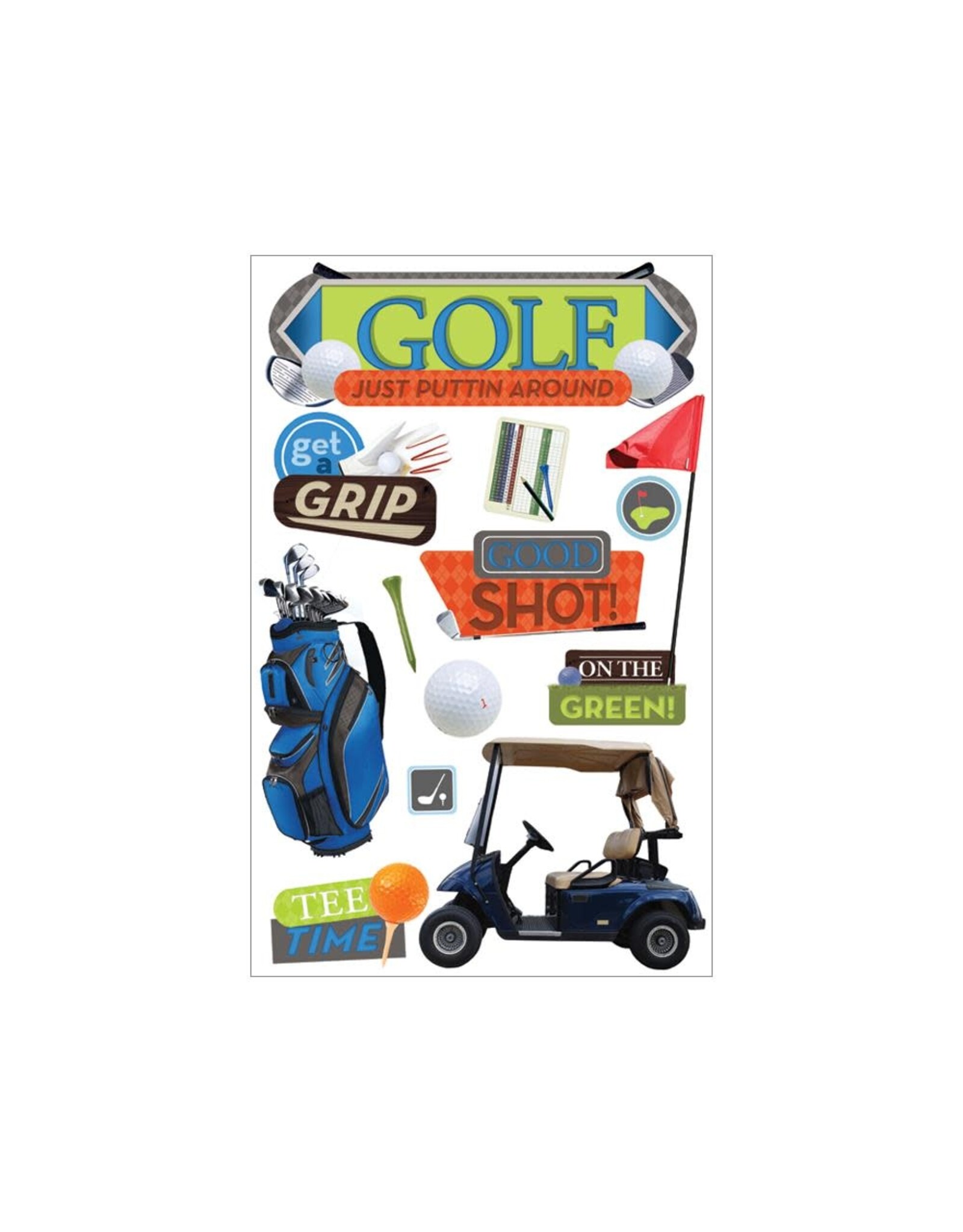 PAPER HOUSE PRODUCTIONS PAPER HOUSE GOLF 3D STICKERS