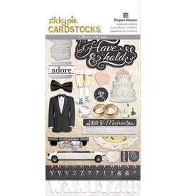 PAPER HOUSE PRODUCTIONS PAPER HOUSE STICKY PIX TO HAVE & TO HOLD WEDDING MULTIPACK STICKER SHEETS