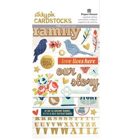 PAPER HOUSE PRODUCTIONS PAPER HOUSE STICKY PIX ONE BIG HAPPY FAMILY MULTIPACK STICKERS