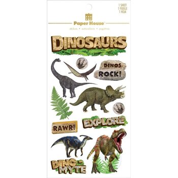 PAPER HOUSE PRODUCTIONS PAPER HOUSE DINOSAURS 3D STICKERS