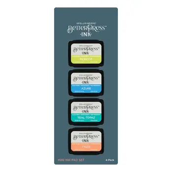 SPELLBINDERS SPELLBINDERS BETTERPRESS INK TROPICAL MINI SET 4/PK
