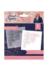 CRAFTERS COMPANION CRAFTERS COMPANION SARA DAVIES SIGNATURE COLLECTION FLORAL ELEGANCE BLOSSOMING CORNER CLEAR STAMP