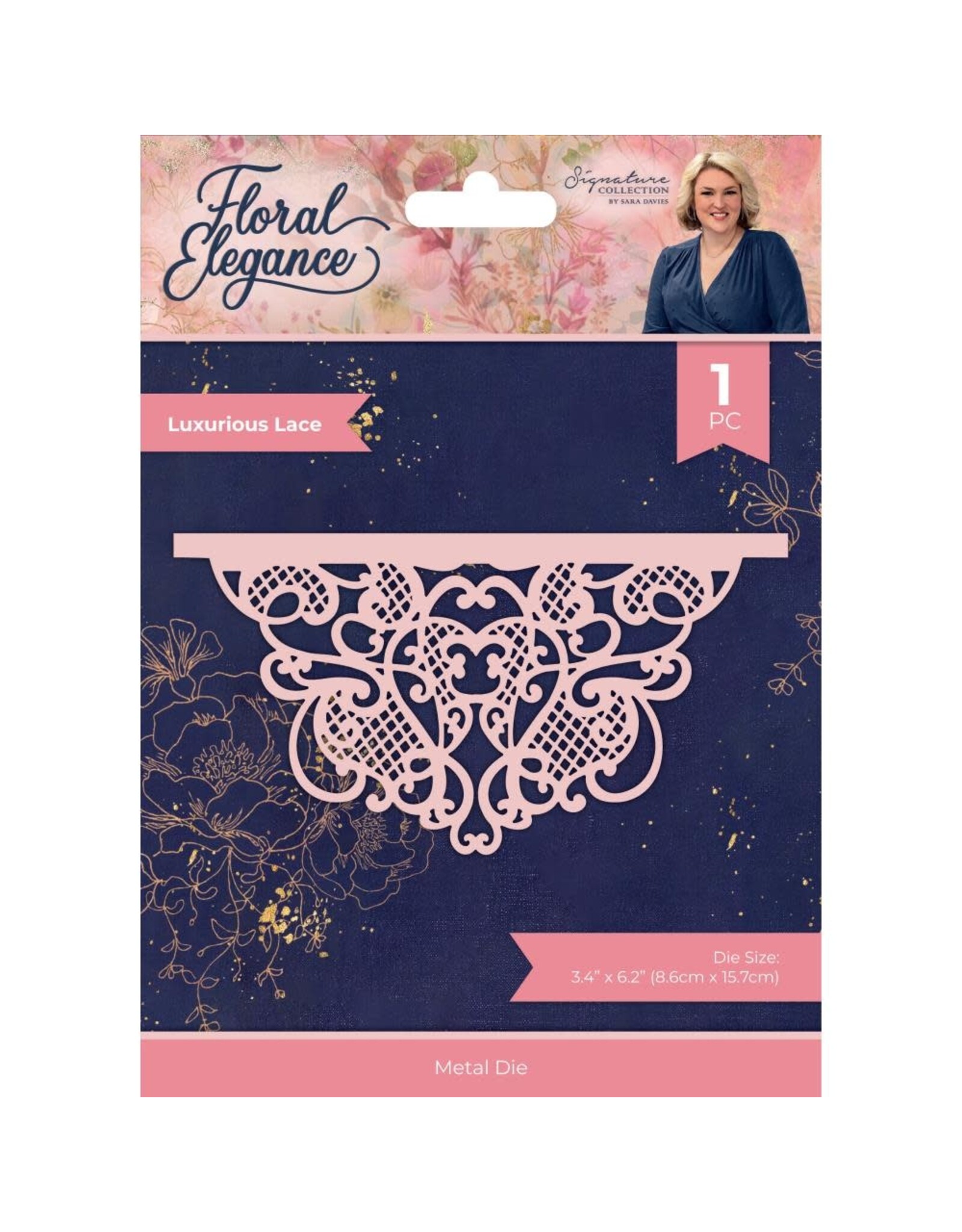 CRAFTERS COMPANION CRAFTERS COMPANION SARA DAVIES SIGNATURE COLLECTION FLORAL ELEGANCE LUXURIOUS LACE DIE
