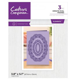 CRAFTERS COMPANION CRAFTERS COMPANION ELEMENTS ORNATE OVAL FRAMES DIE SET
