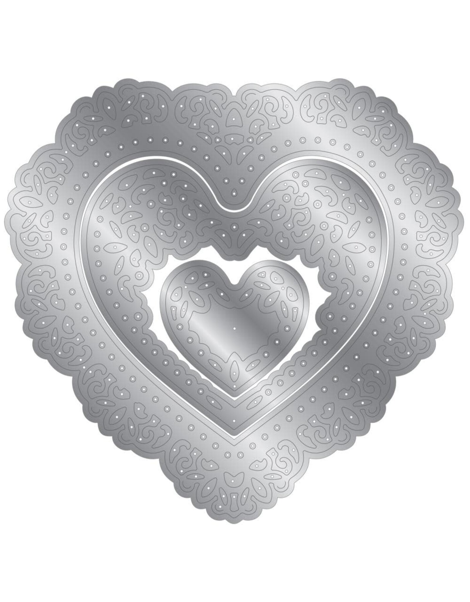 CRAFTERS COMPANION CRAFTERS COMPANION ELEMENTS SWIRLING HEART FRAMES DIE SET