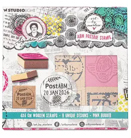 STUDIOLIGHT STUDIOLIGHT ART BY MARLENE SIGNATURE COLLECTION WOODEN RUBBER STAMP SET