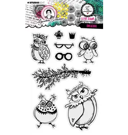 STUDIOLIGHT STUDIOLIGHT ART BY MARLENE SIGNATURE COLLECTION OWLICIOUS CLEAR STAMP SET